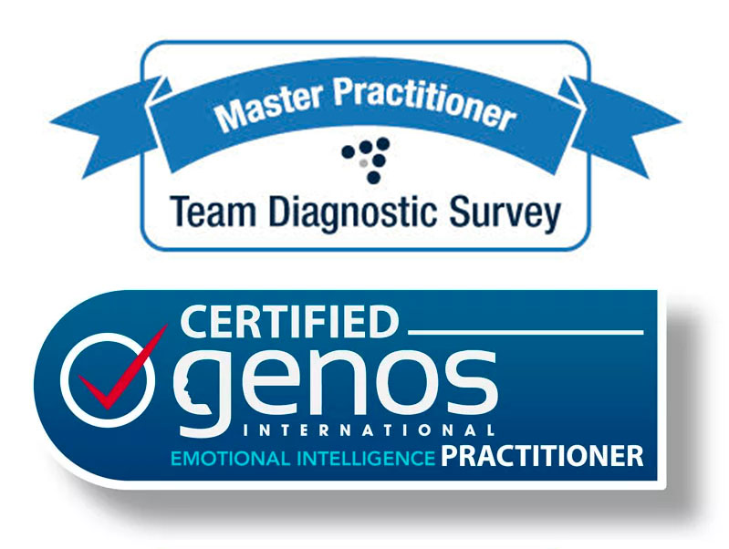 Certified Genos Emotional Intelligence Practitioner; Master Practitioner, Team Diagnostic Survey Certified Genos Emotional Intelligence Practitioner; Master Practitioner, Team Diagnostic Survey